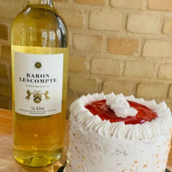 Mini cake-vino blanco