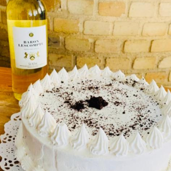 Cake-Vino blanco