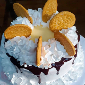 Minicake cubierto con galletas